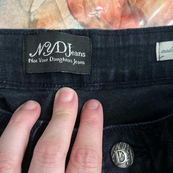 NYDJ Midnight Blue Wide Leg  Jeans - Picture 4 of 6